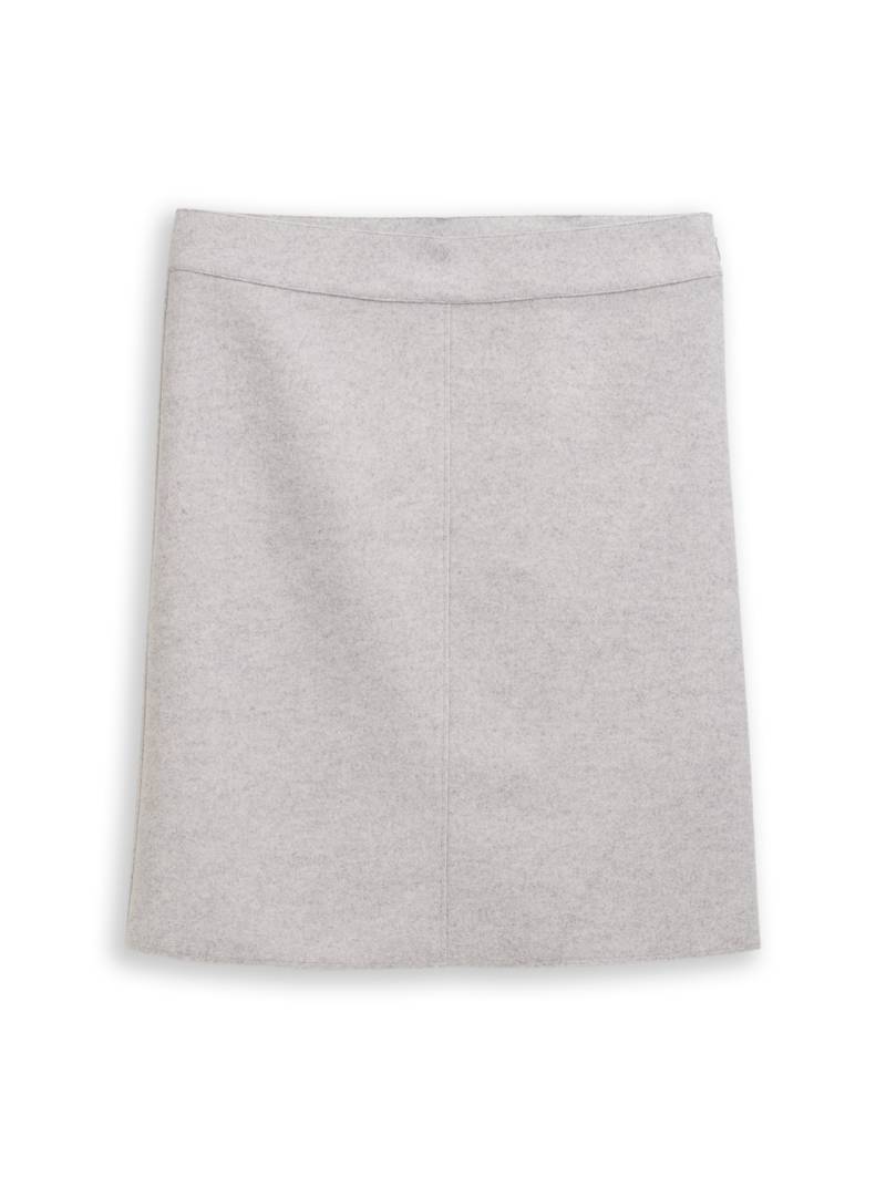 TOM TAILOR Damen Cosy Rock in Melange-Optik, bunt, Meliert, Gr. 34 von Tom Tailor