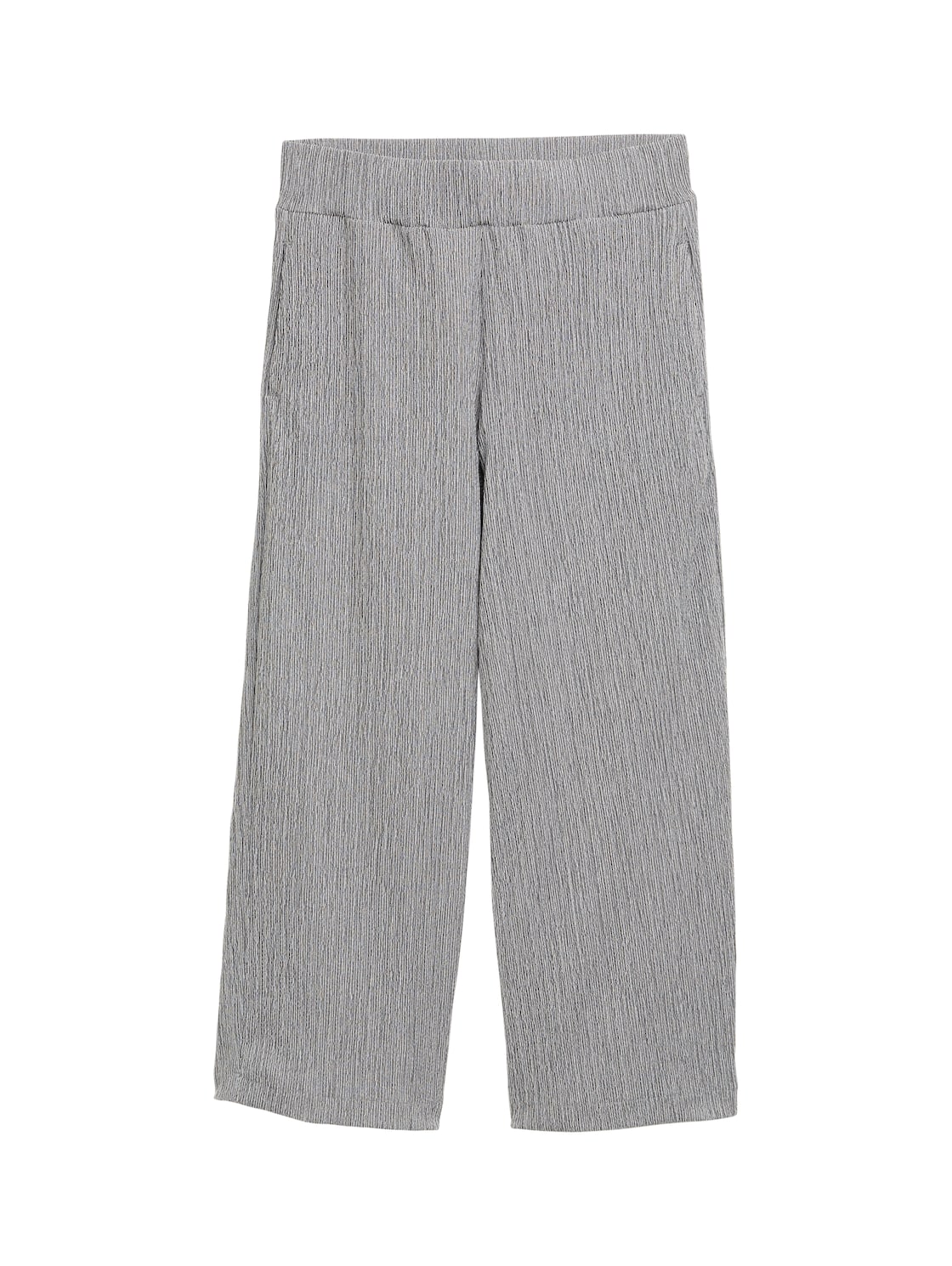 TOM TAILOR Damen Crinkle Culotte Hose, schwarz, Gemustert, Gr. 36/28 von Tom Tailor