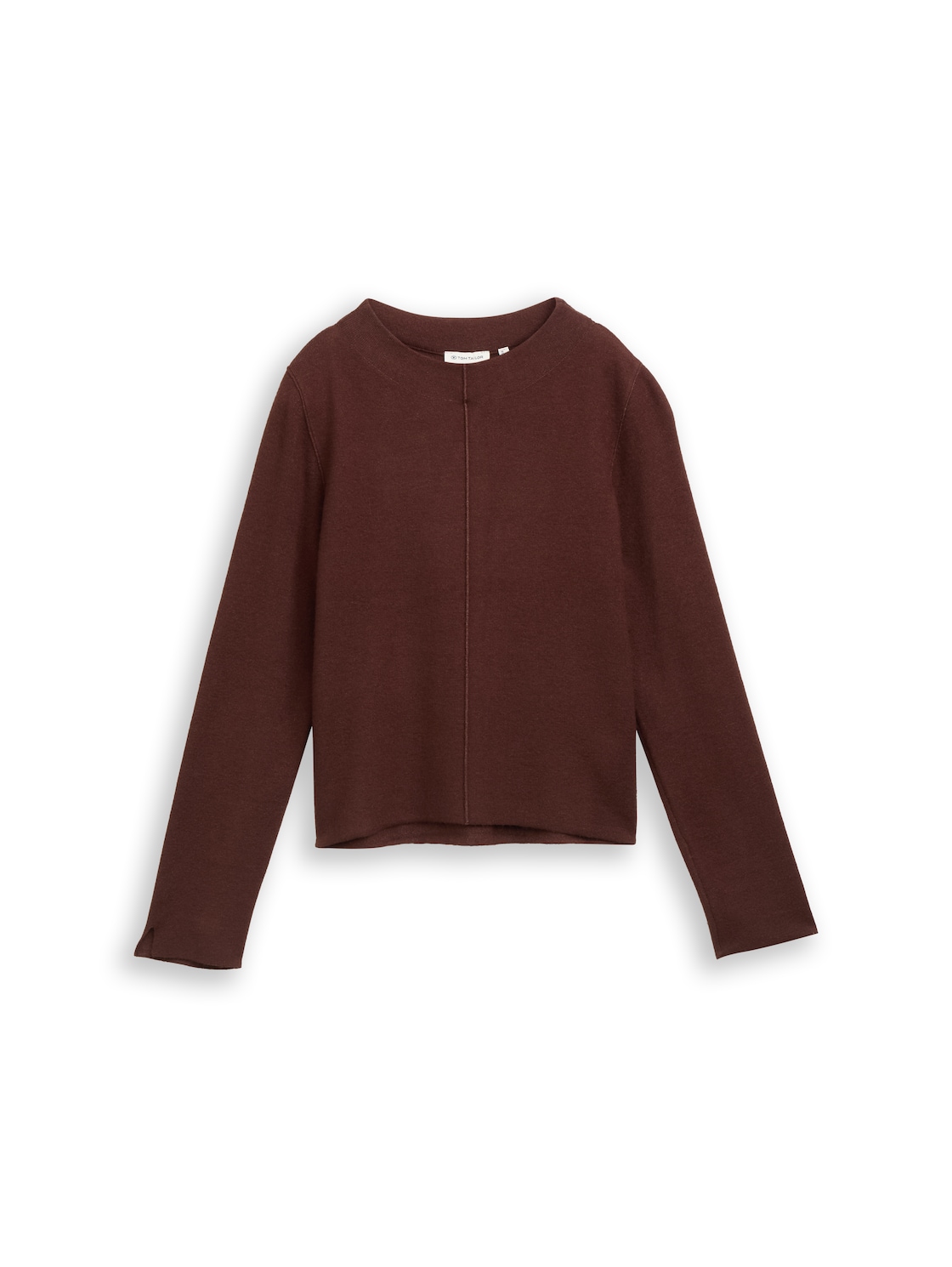TOM TAILOR Damen Cropped Strickpullover mit Stehkragen, braun, Meliert, Gr. M TOM TAILOR Damen Cropped Strickpullover mit Stehkragen, braun, Meliert, Gr. M von Tom Tailor
