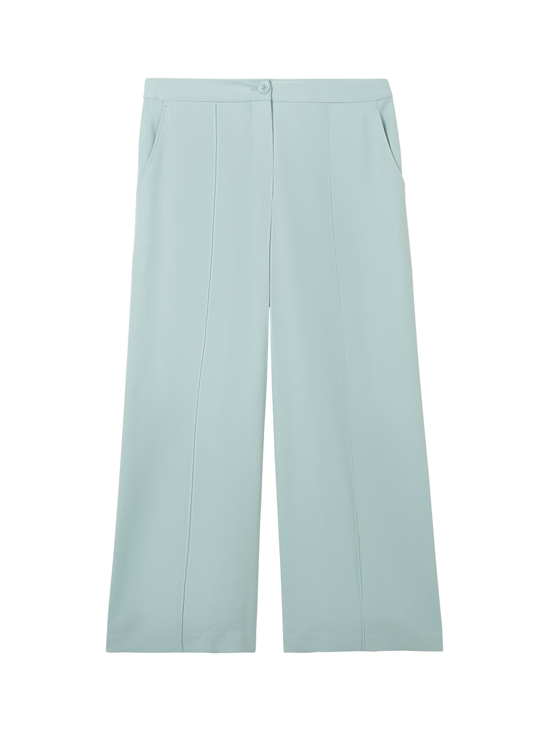 TOM TAILOR Damen Culotte Hose, blau, Uni, Gr. 40/28 von Tom Tailor