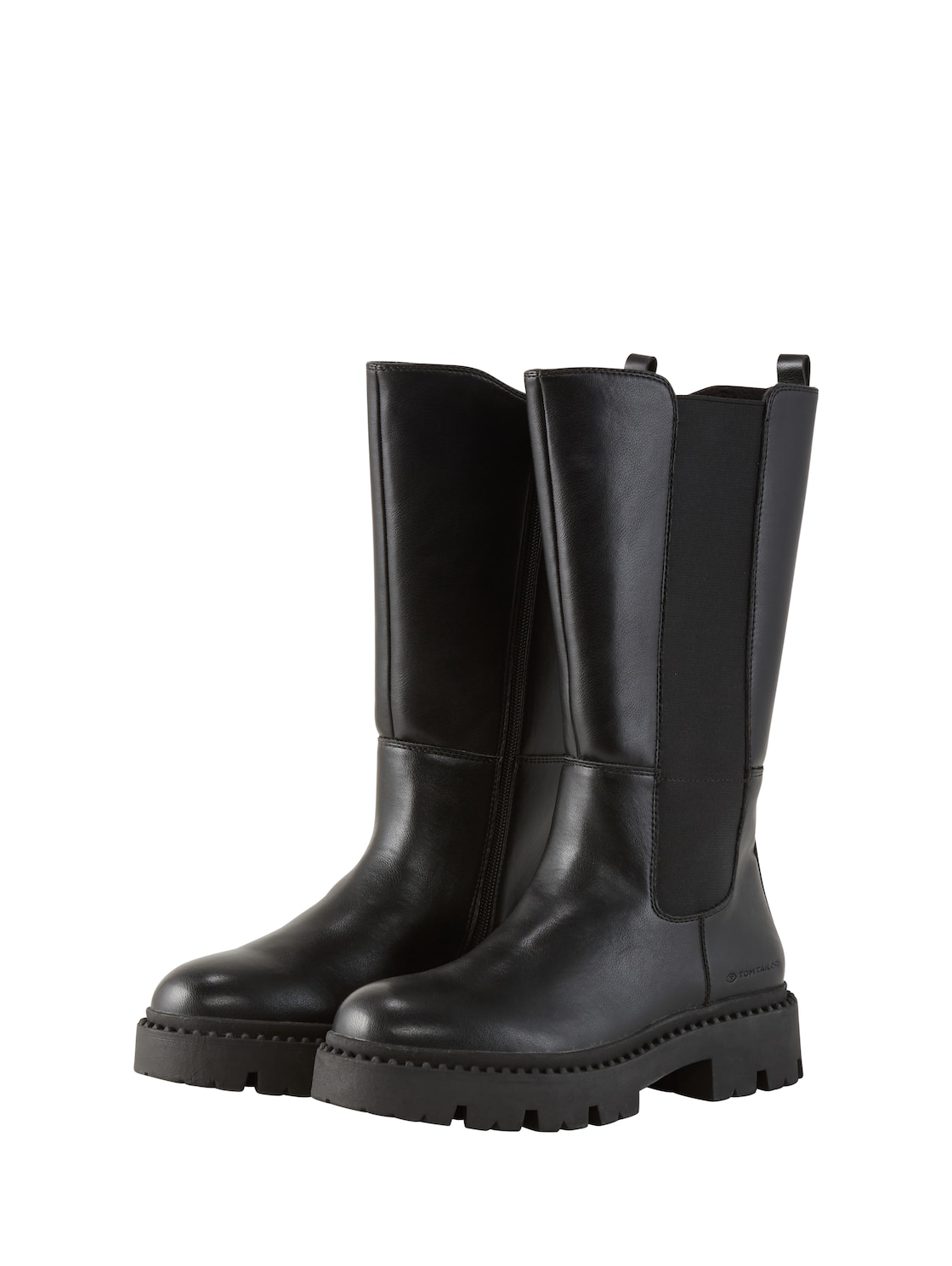 TOM TAILOR Damen Gefütterte Stiefel, schwarz, Uni, Gr. 40 von Tom Tailor