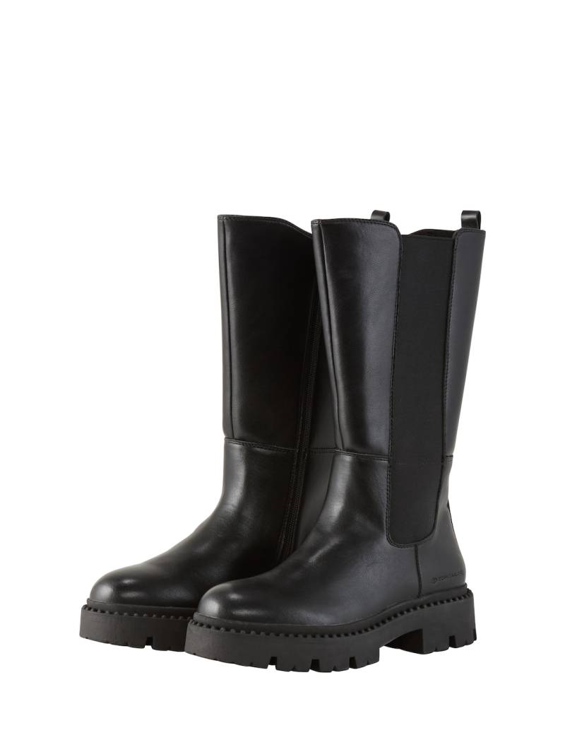 TOM TAILOR Damen Gefütterte Stiefel, schwarz, Uni, Gr. 40 von Tom Tailor