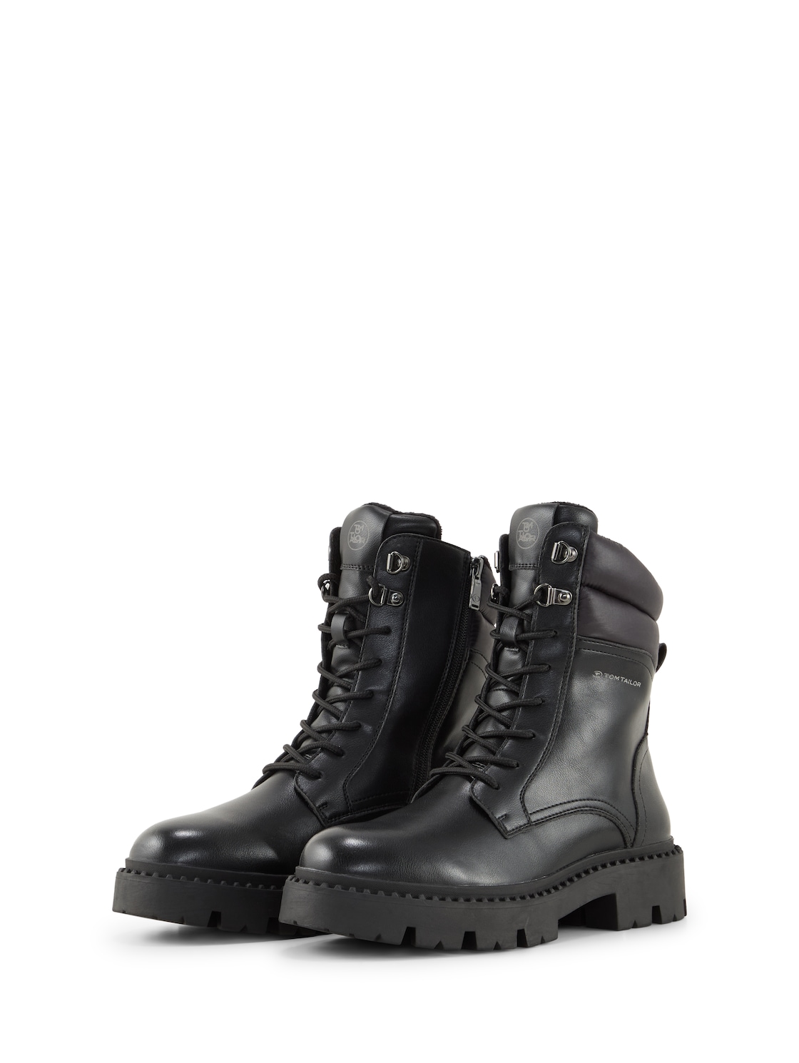 TOM TAILOR Damen Gefütterte Stiefel, schwarz, Uni, Gr. 41 von Tom Tailor