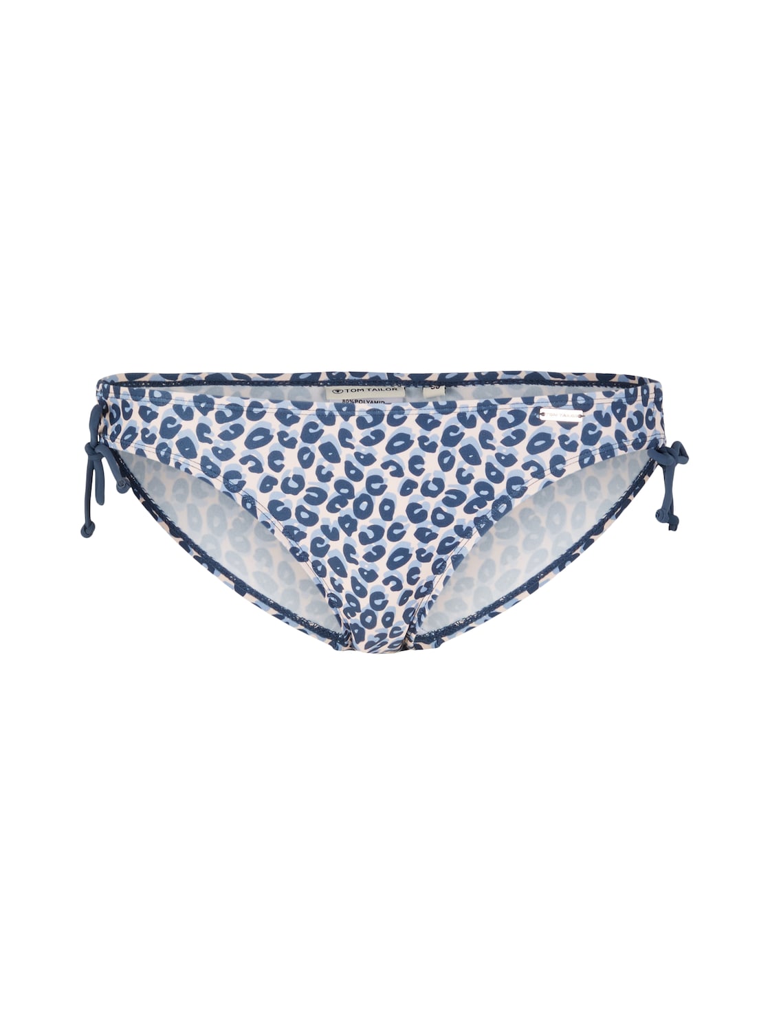 TOM TAILOR Damen Gemusterte Bikinihose, blau, Animalprint, Gr. 36 von Tom Tailor