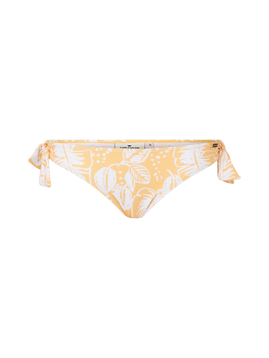 TOM TAILOR Damen Gemusterter Bikini Slip mit Bändern, gelb, Muster, Gr. 36 von Tom Tailor