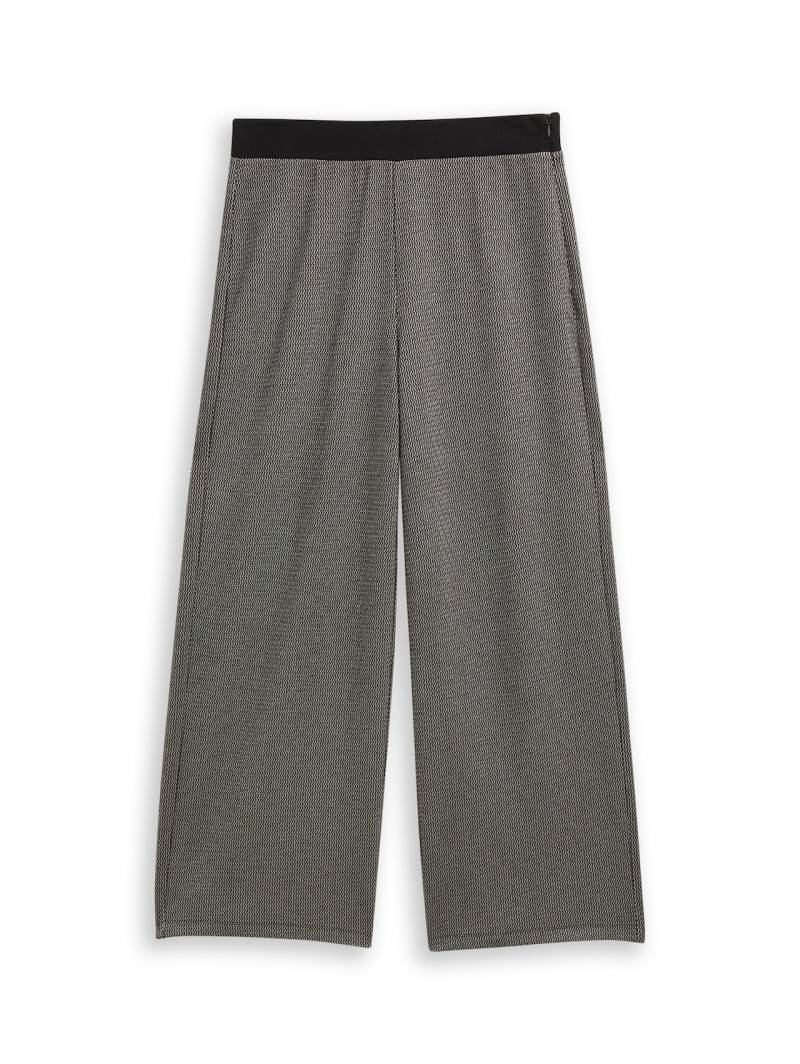 TOM TAILOR Damen Jacquard Culotte Hose, schwarz, Gemustert, Gr. 44/28 TOM TAILOR Damen Jacquard Culotte Hose, schwarz, Gemustert, Gr. 44/28 von Tom Tailor
