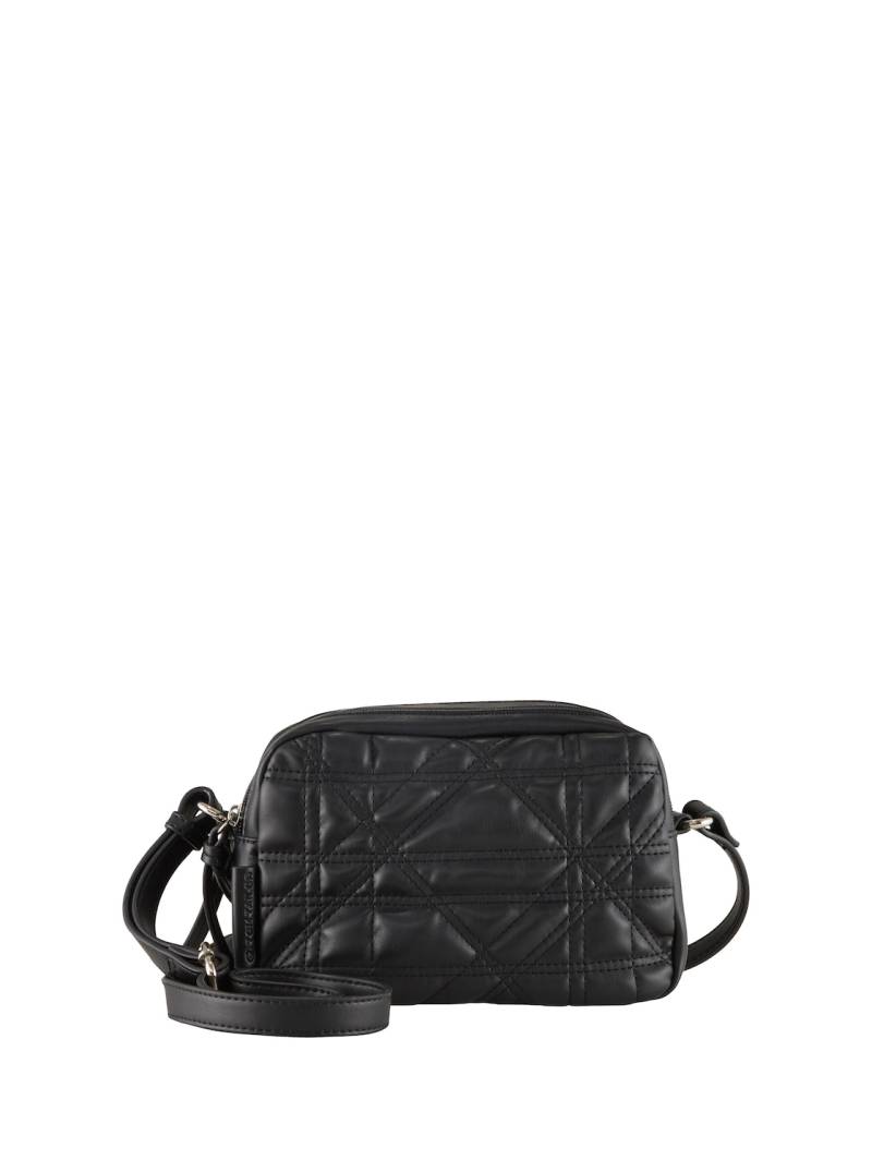 TOM TAILOR Damen TTJUANA Umhängetasche mit Stepp-Details, schwarz, Uni, Gr. ONESIZE von Tom Tailor