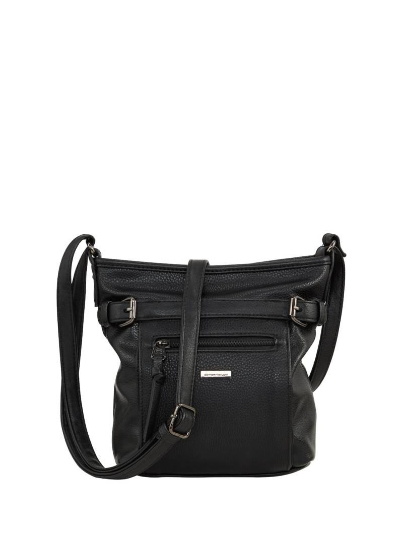 TOM TAILOR Damen TTJUNA Umhängetasche mit Gürtelelement, schwarz, Uni, Gr. ONESIZE von Tom Tailor
