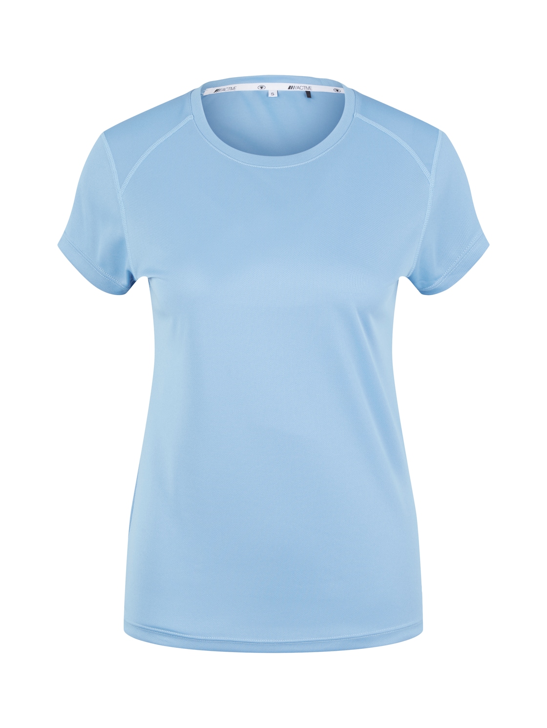 TOM TAILOR Damen Kurzärmliges Funktionsshirt, blau, Gr. L von Tom Tailor