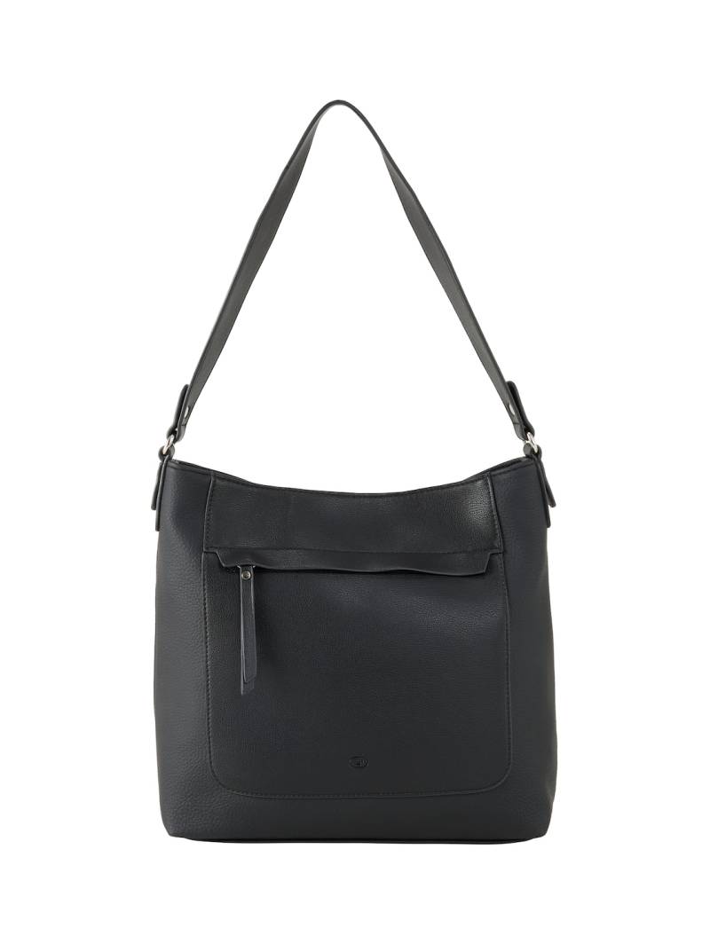 TOM TAILOR Damen TTLAREA M Schultertasche aus Lederimitat, schwarz, Uni, Gr. ONESIZE von Tom Tailor