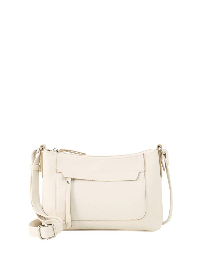 TOM TAILOR Damen TTLAREA S Umhängetasche mit Material-Mix, beige, Uni, Gr. ONESIZE von Tom Tailor
