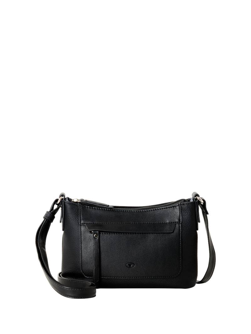 TOM TAILOR Damen TTLAREA S Umhängetasche mit Material-Mix, schwarz, Uni, Gr. ONESIZE von Tom Tailor