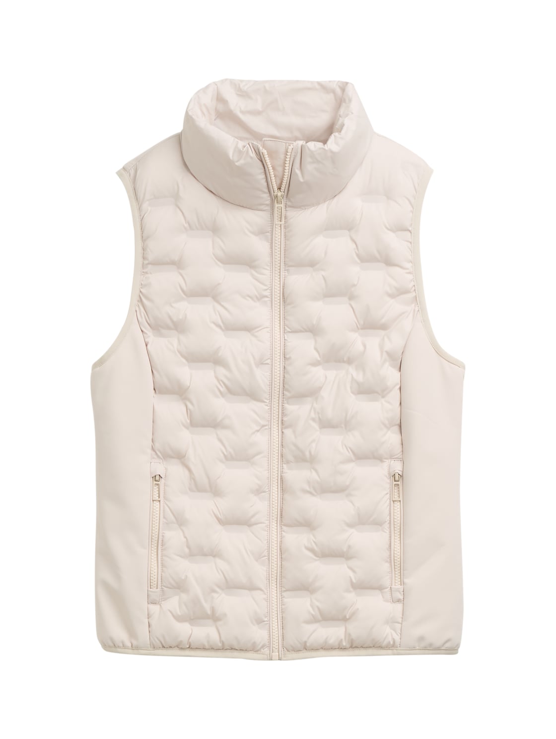 TOM TAILOR Damen Lightweight Steppweste mit Stehkragen, weiß, Uni, Gr. S TOM TAILOR Damen Lightweight Steppweste mit Stehkragen, weiß, Uni, Gr. S von Tom Tailor