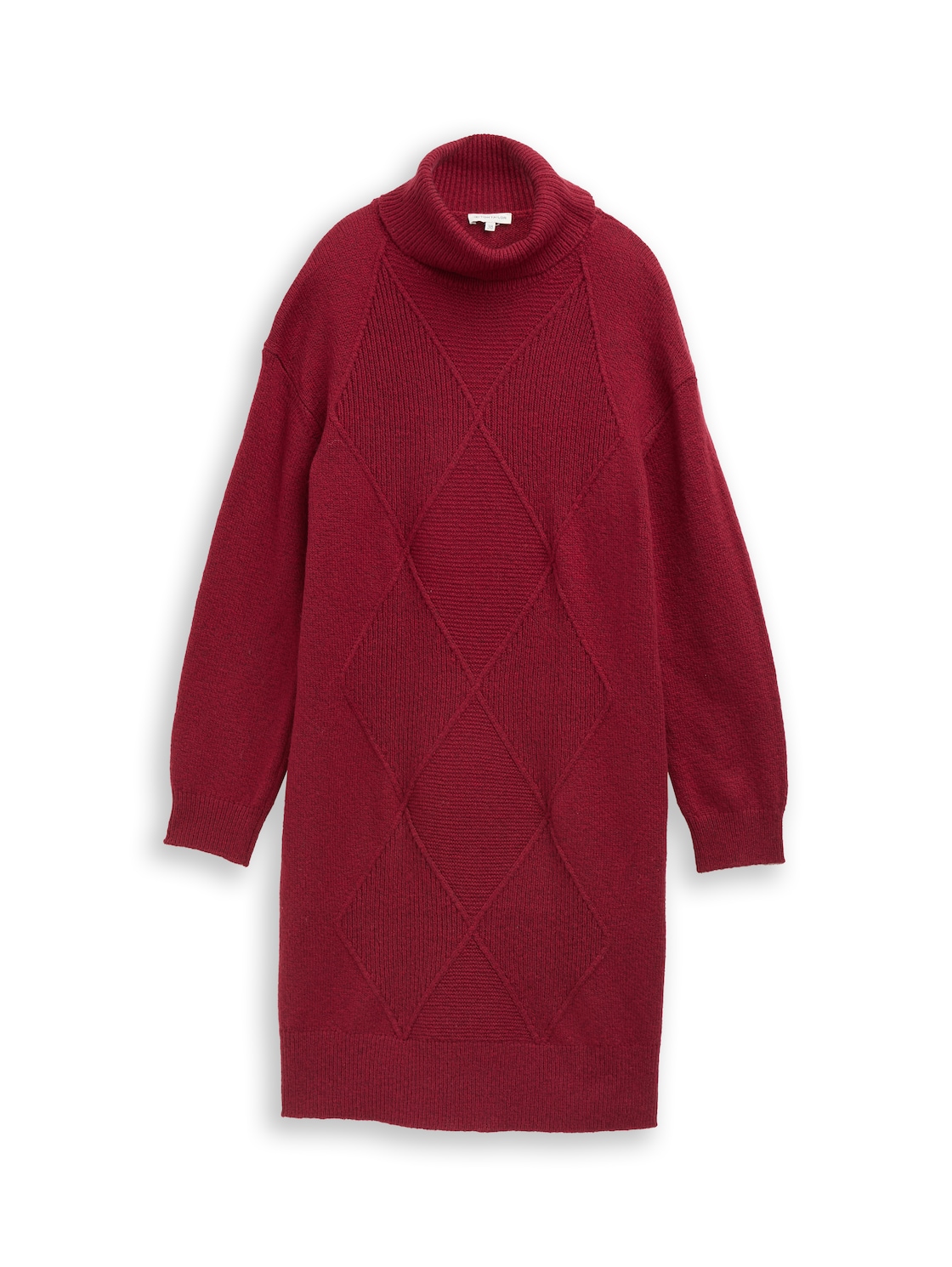 TOM TAILOR Damen Loose Fit Strickkleid, rot, Meliert, Gr. 34 von Tom Tailor
