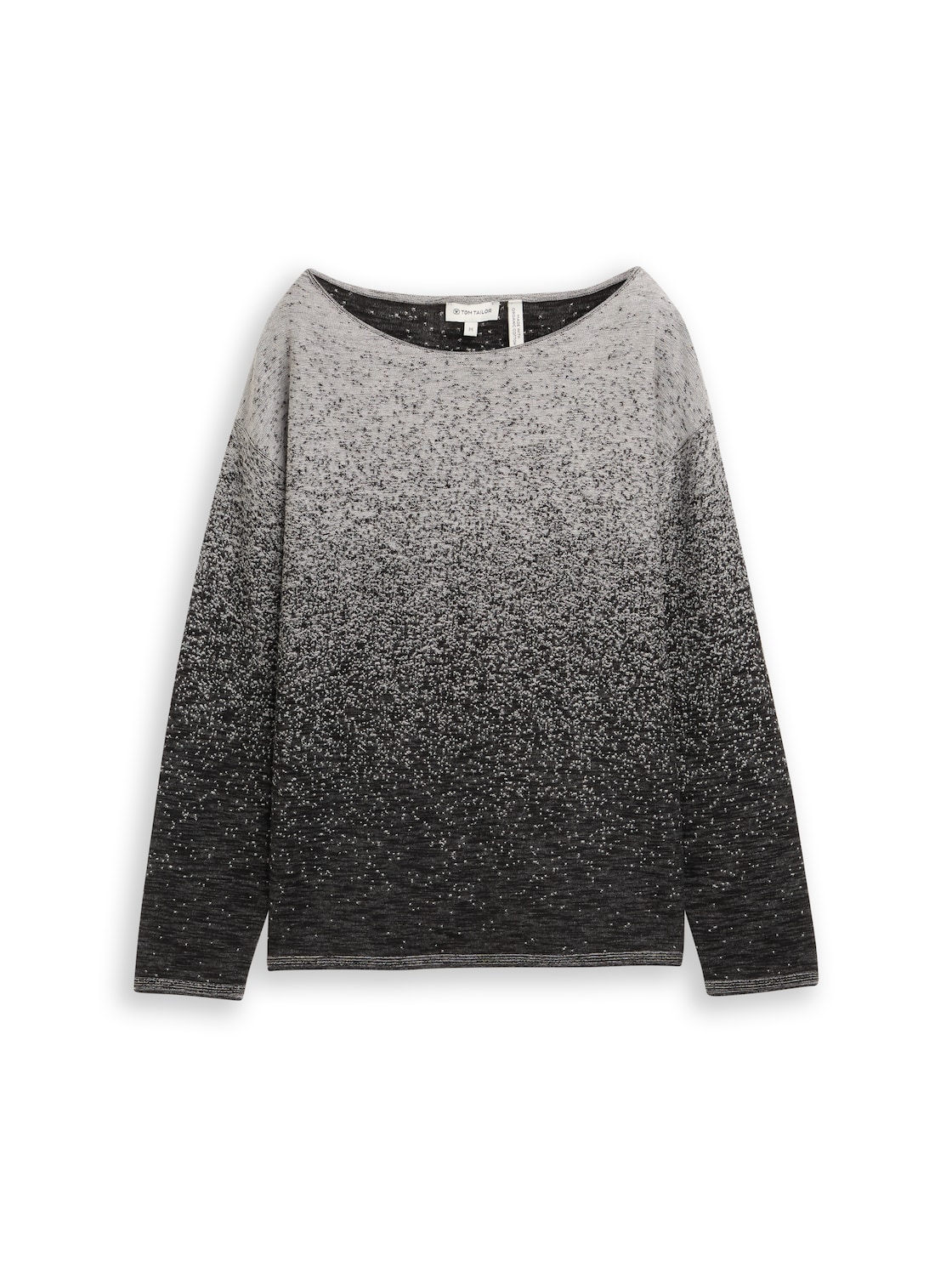 TOM TAILOR Damen Loose Fit Strickpullover mit Farbverlauf, schwarz, Farbverlauf, Gr. XS TOM TAILOR Damen Loose Fit Strickpullover mit Farbverlauf, schwarz, Farbverlauf, Gr. XS von Tom Tailor