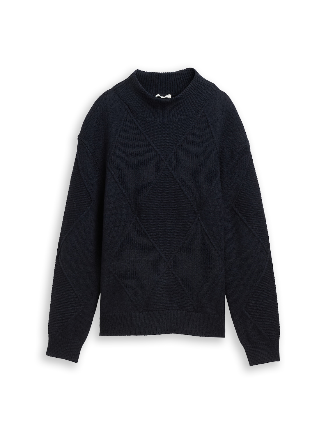 TOM TAILOR Damen Loose Fit Strickpullover mit Stehkragen, blau, Uni, Gr. XS TOM TAILOR Damen Loose Fit Strickpullover mit Stehkragen, blau, Uni, Gr. XS von Tom Tailor