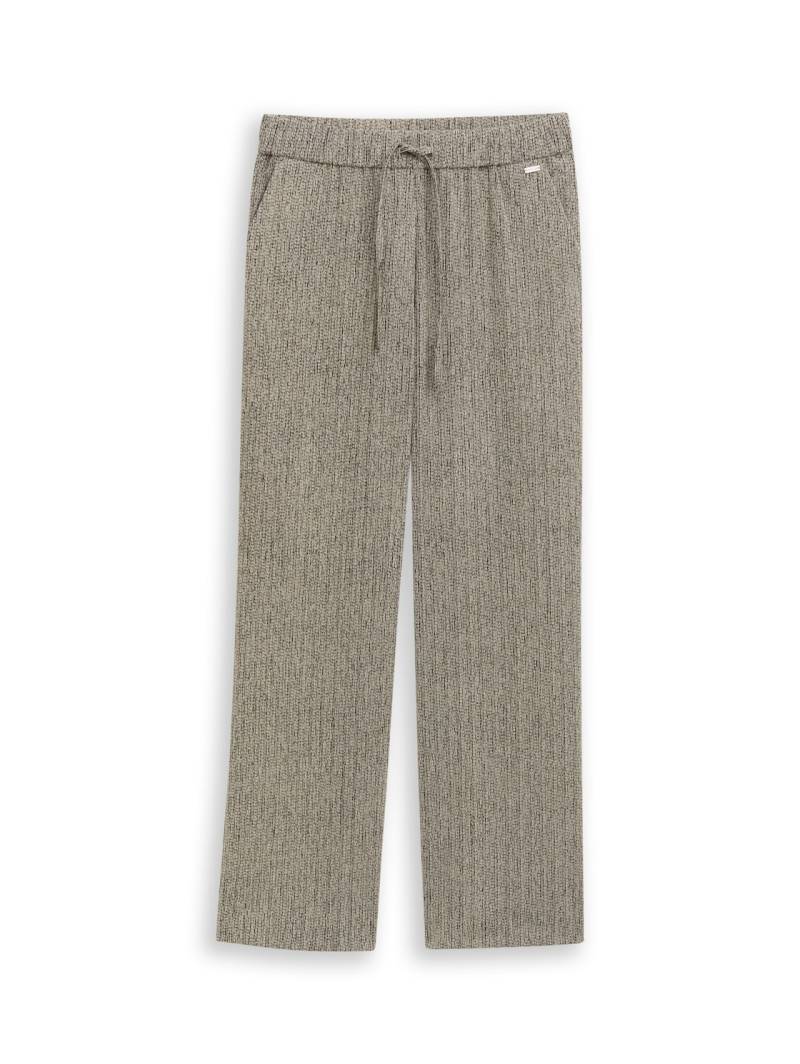 TOM TAILOR Damen Loose Wide Hose, braun, Meliert, Gr. 36/30 von Tom Tailor