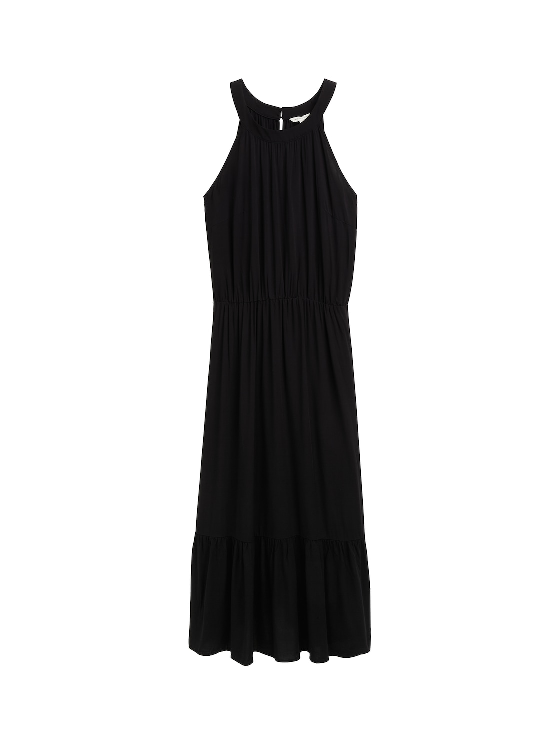 TOM TAILOR Damen Neckholder Maxi-Kleid, schwarz, Uni, Gr. 46 TOM TAILOR Damen Neckholder Maxi-Kleid, schwarz, Uni, Gr. 46 von Tom Tailor