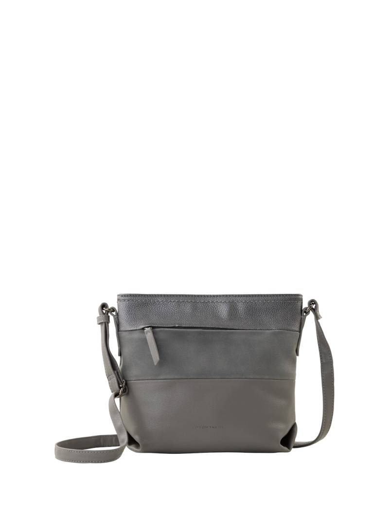 TOM TAILOR Damen TTNICOLINA M Umhängetasche mit Material-Mix, grau, Uni, Gr. ONESIZE von Tom Tailor