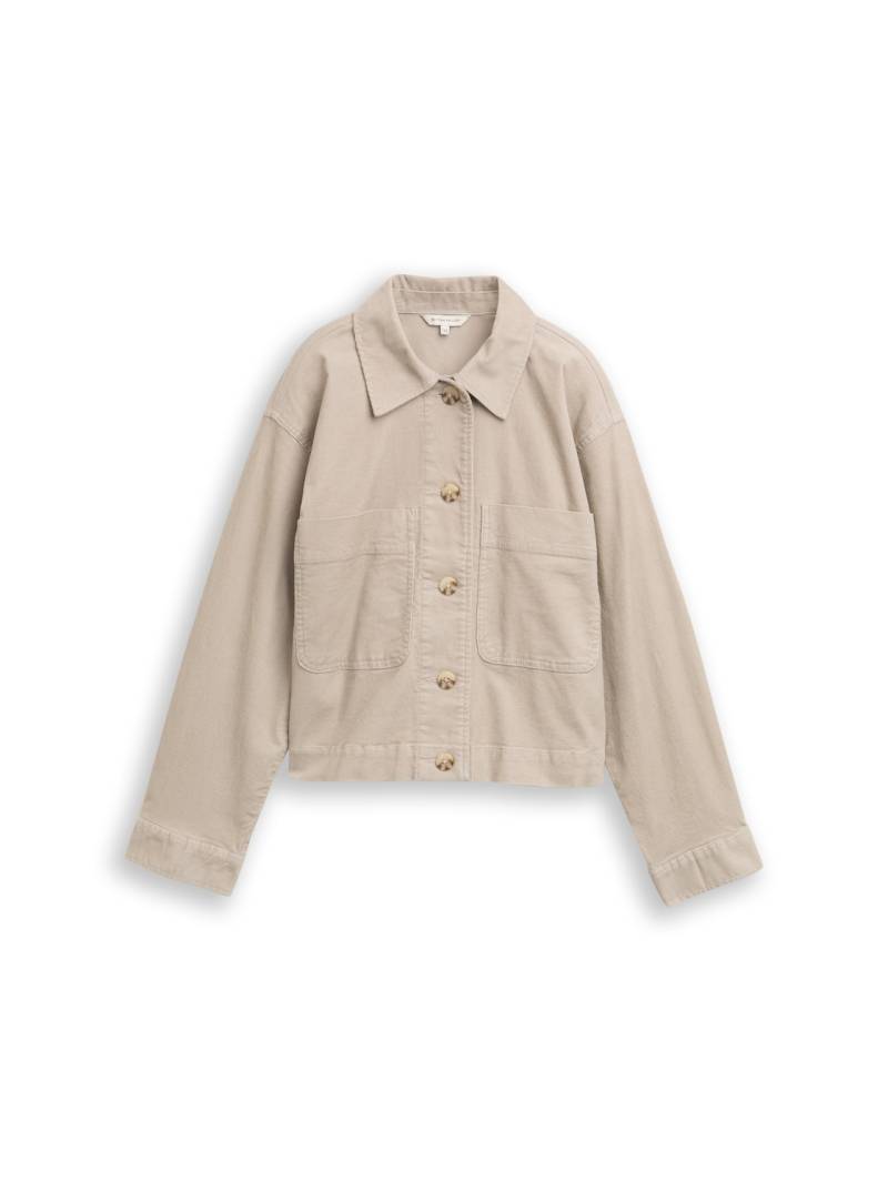 TOM TAILOR Damen Oversize Cordjacke, grau, Uni, Gr. 46 TOM TAILOR Damen Oversize Cordjacke, grau, Uni, Gr. 46 von Tom Tailor