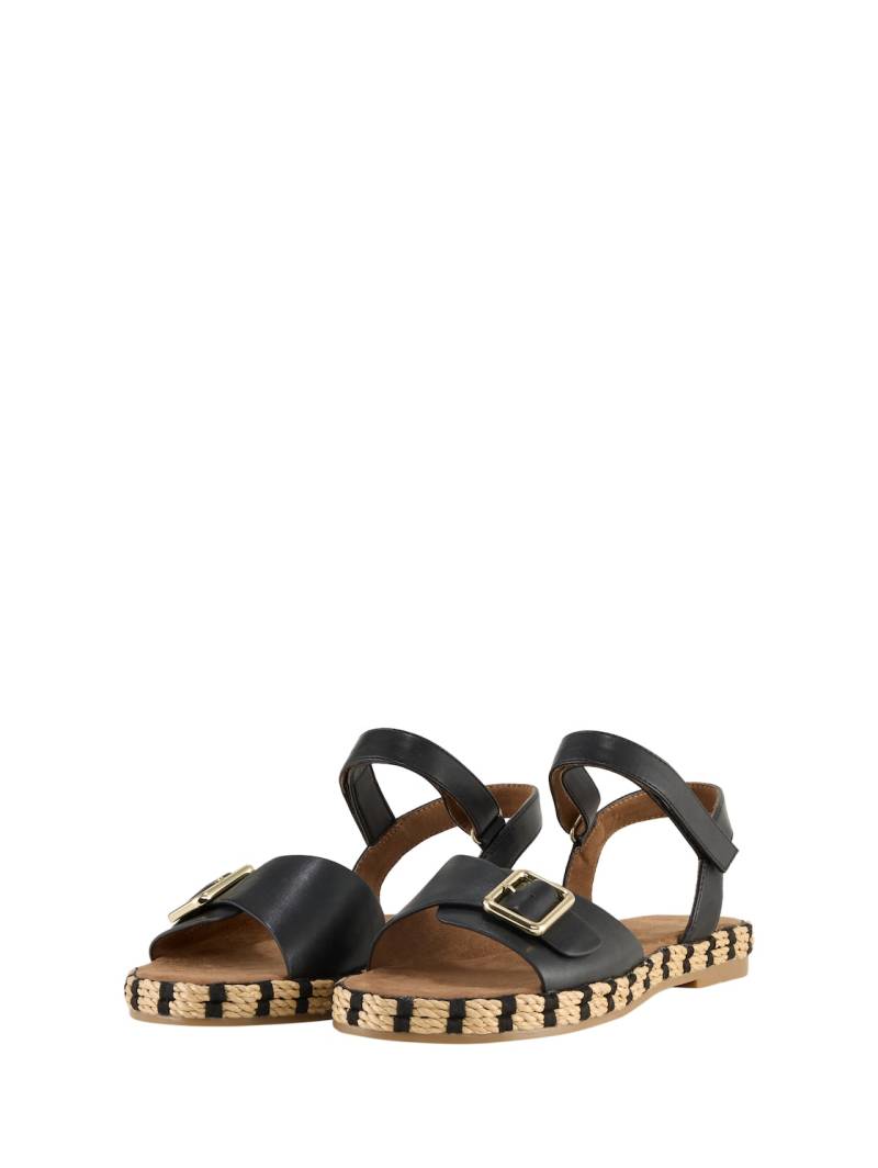 TOM TAILOR Damen Sandalen mit weicher Sohle, schwarz, Uni, Gr. 38 von Tom Tailor