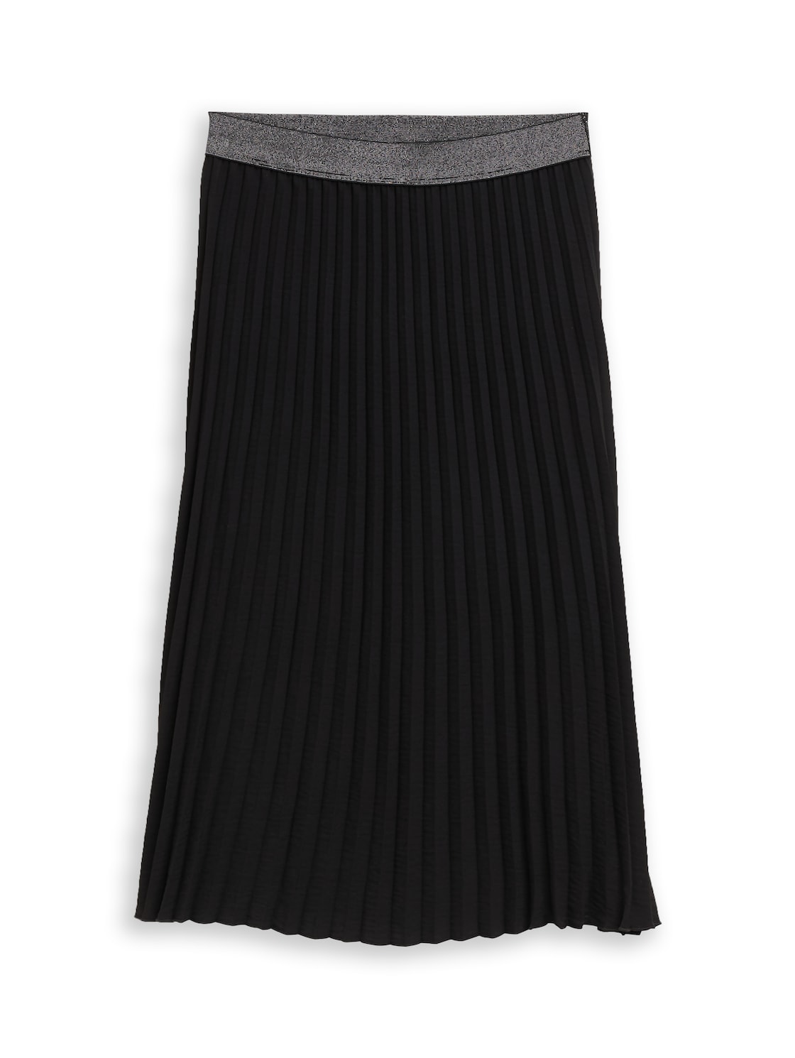 TOM TAILOR Damen Plissee Midi-Rock mit Glitzer-Detail, schwarz, Uni, Gr. 34 TOM TAILOR Damen Plissee Midi-Rock mit Glitzer-Detail, schwarz, Uni, Gr. 34 von Tom Tailor