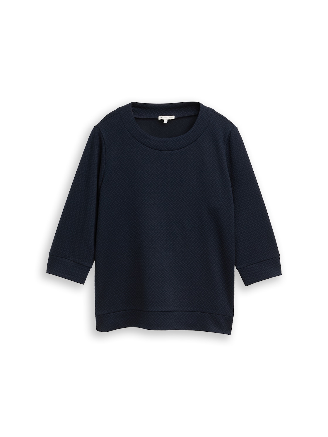TOM TAILOR Damen Plus Size - Boxy Fit Sweatshirt, blau, Uni, Gr. 52 von Tom Tailor