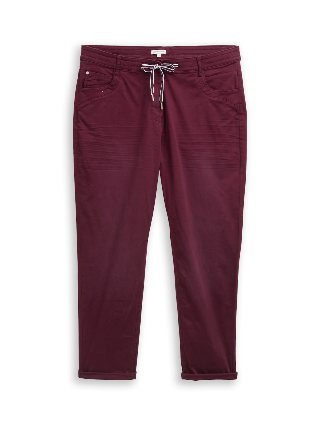 TOM TAILOR Damen Plus Size - Cropped Slim Hose, rot, Uni, Gr. 54/28 TOM TAILOR Damen Plus Size - Cropped Slim Hose, rot, Uni, Gr. 54/28 von Tom Tailor