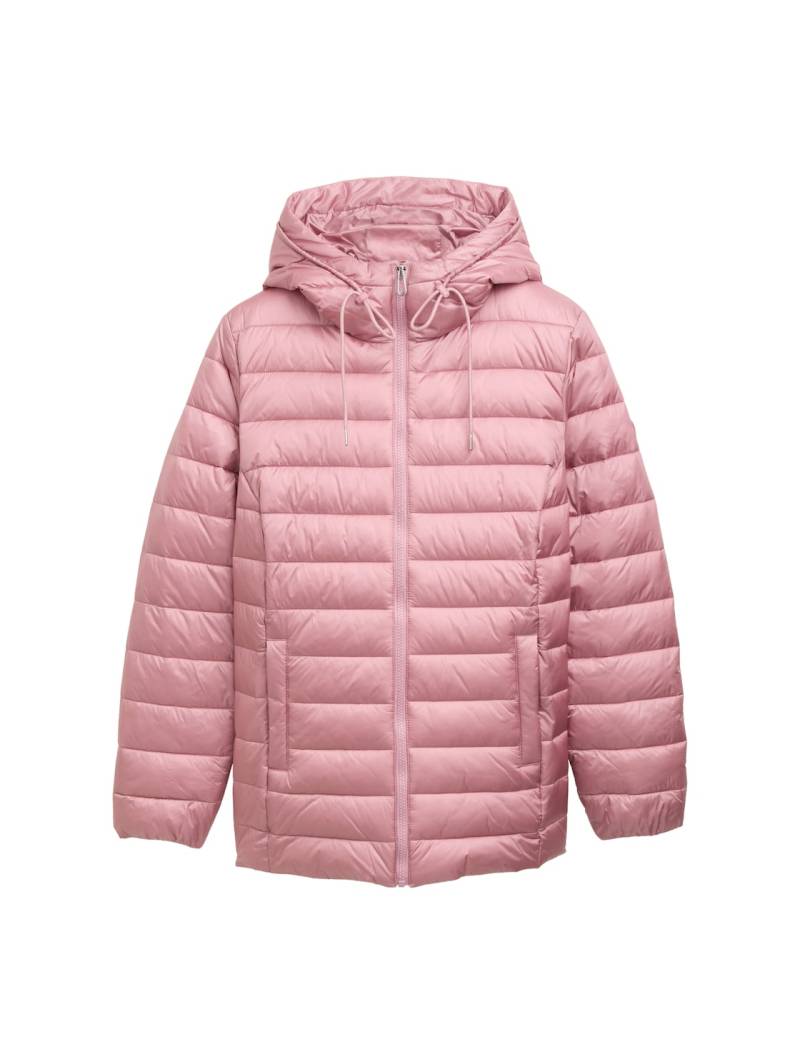 TOM TAILOR Damen Plus Size - Lightweight Steppjacke mit wasserabweisender Funktion, rosa, Uni, Gr. 46 von Tom Tailor