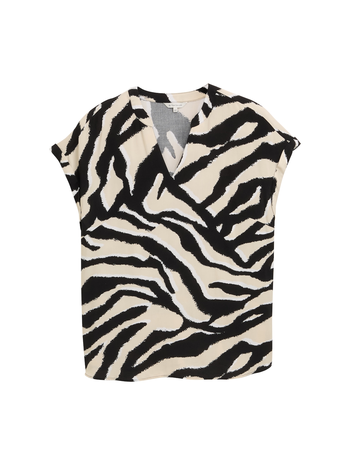 TOM TAILOR Damen Plus Size - Loose Fit Bluse, braun, Animalprint, Gr. 48 von Tom Tailor