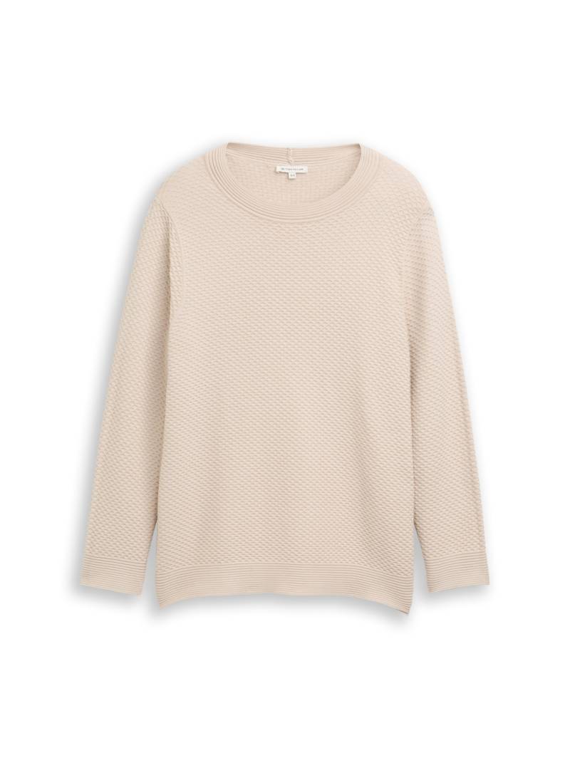 TOM TAILOR Damen Plus Size - Loose Fit Strickpullover aus Baumwolle, braun, Uni, Gr. 44 TOM TAILOR Damen Plus Size - Loose Fit Strickpullover aus Baumwolle, braun, Uni, Gr. 44 von Tom Tailor