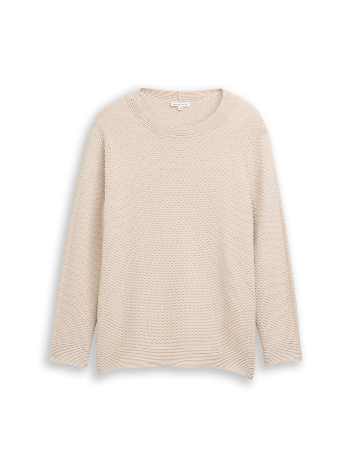 TOM TAILOR Damen Plus Size - Loose Fit Strickpullover aus Baumwolle, braun, Uni, Gr. 52 von Tom Tailor