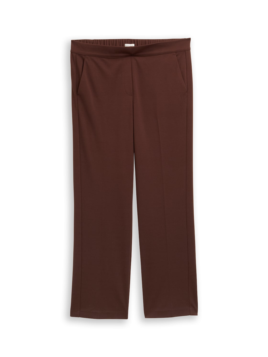 TOM TAILOR Damen Plus Size - Straight Hose, braun, Uni, Gr. 50 von Tom Tailor