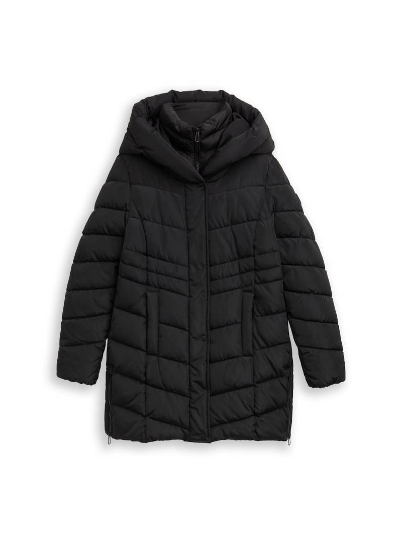 TOM TAILOR Damen Puffer-Mantel im 2-in-1-Look, schwarz, Uni, Gr. XXL TOM TAILOR Damen Puffer-Mantel im 2-in-1-Look, schwarz, Uni, Gr. XXL von Tom Tailor