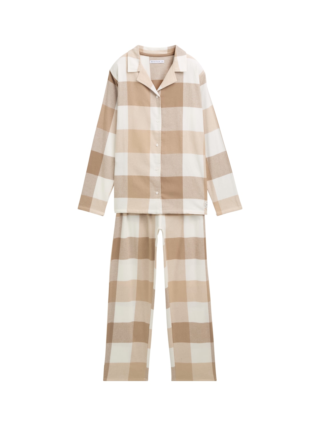 TOM TAILOR Damen Pyjama-Set mit Karomuster, braun, Kariert, Gr. M/38 TOM TAILOR Damen Pyjama-Set mit Karomuster, braun, Kariert, Gr. M/38 von Tom Tailor