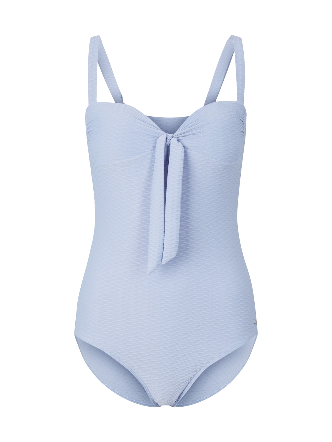 TOM TAILOR Damen Schlichter Badeanzug mit Knotendetail, blau, Gr. 40B TOM TAILOR Damen Schlichter Badeanzug mit Knotendetail, blau, Gr. 40B von Tom Tailor