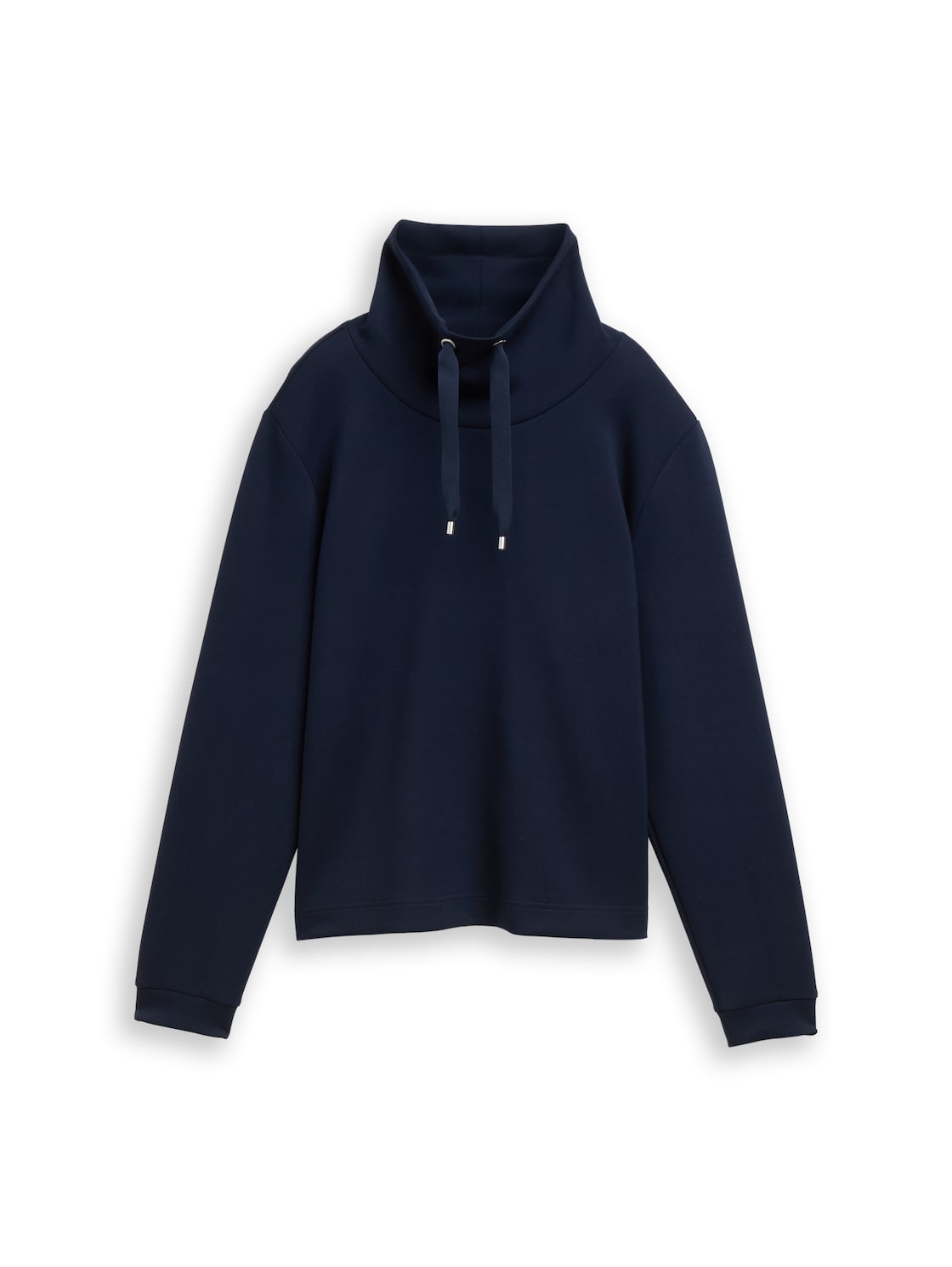 TOM TAILOR Damen Scuba Sweatshirt mit Stehkragen, blau, Uni, Gr. XXL TOM TAILOR Damen Scuba Sweatshirt mit Stehkragen, blau, Uni, Gr. XXL von Tom Tailor