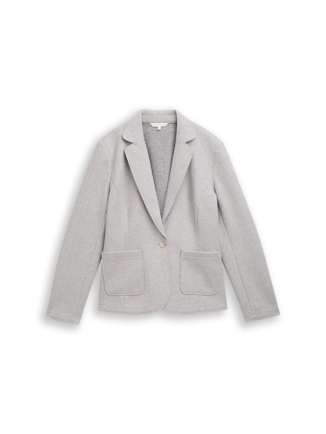 TOM TAILOR Damen Slim Fit Blazer in Melange-Optik, bunt, Meliert, Gr. M von Tom Tailor