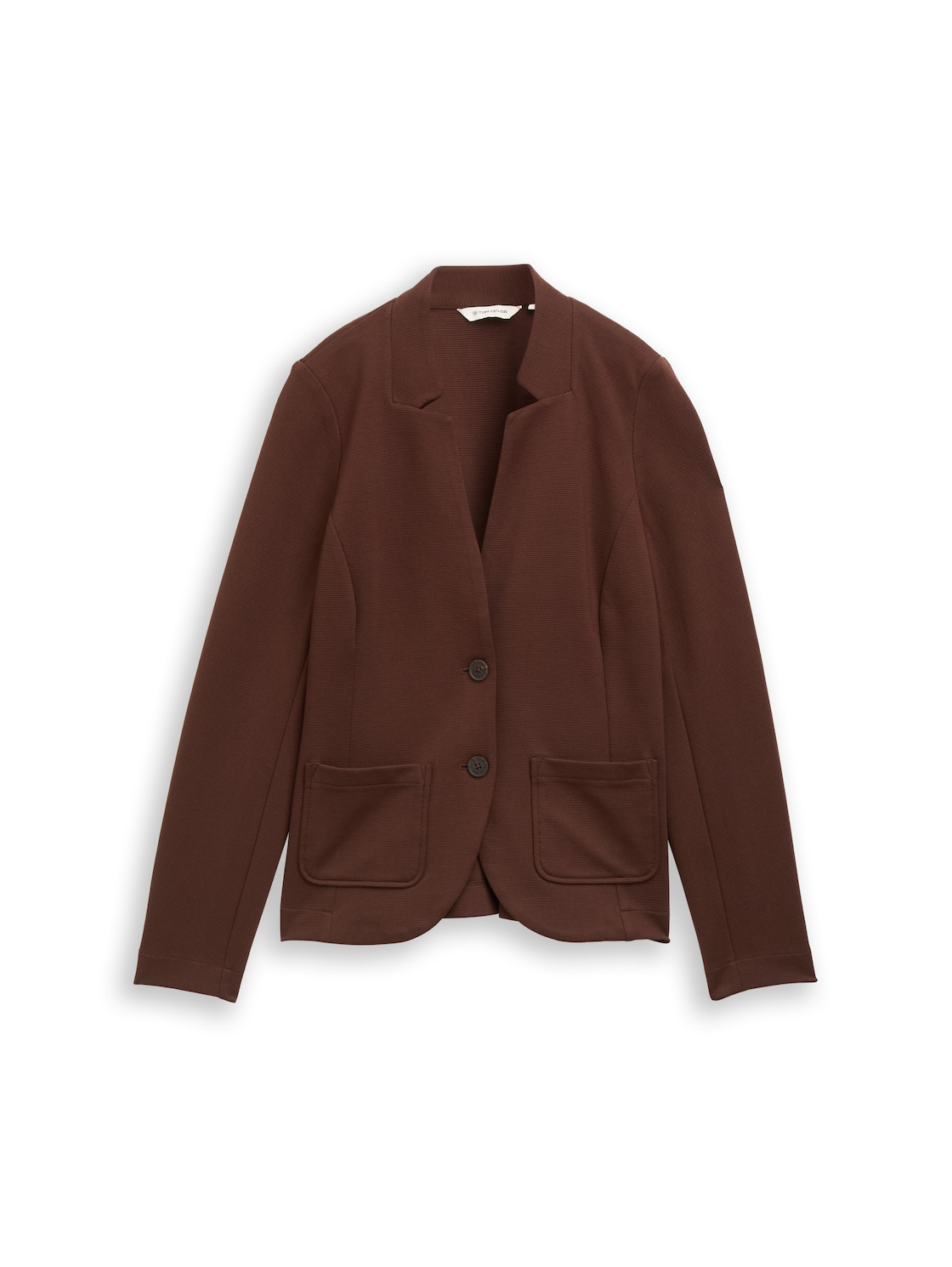 TOM TAILOR Damen Slim Fit Blazer mit Ottoman Struktur, braun, Uni, Gr. XS TOM TAILOR Damen Slim Fit Blazer mit Ottoman Struktur, braun, Uni, Gr. XS von Tom Tailor