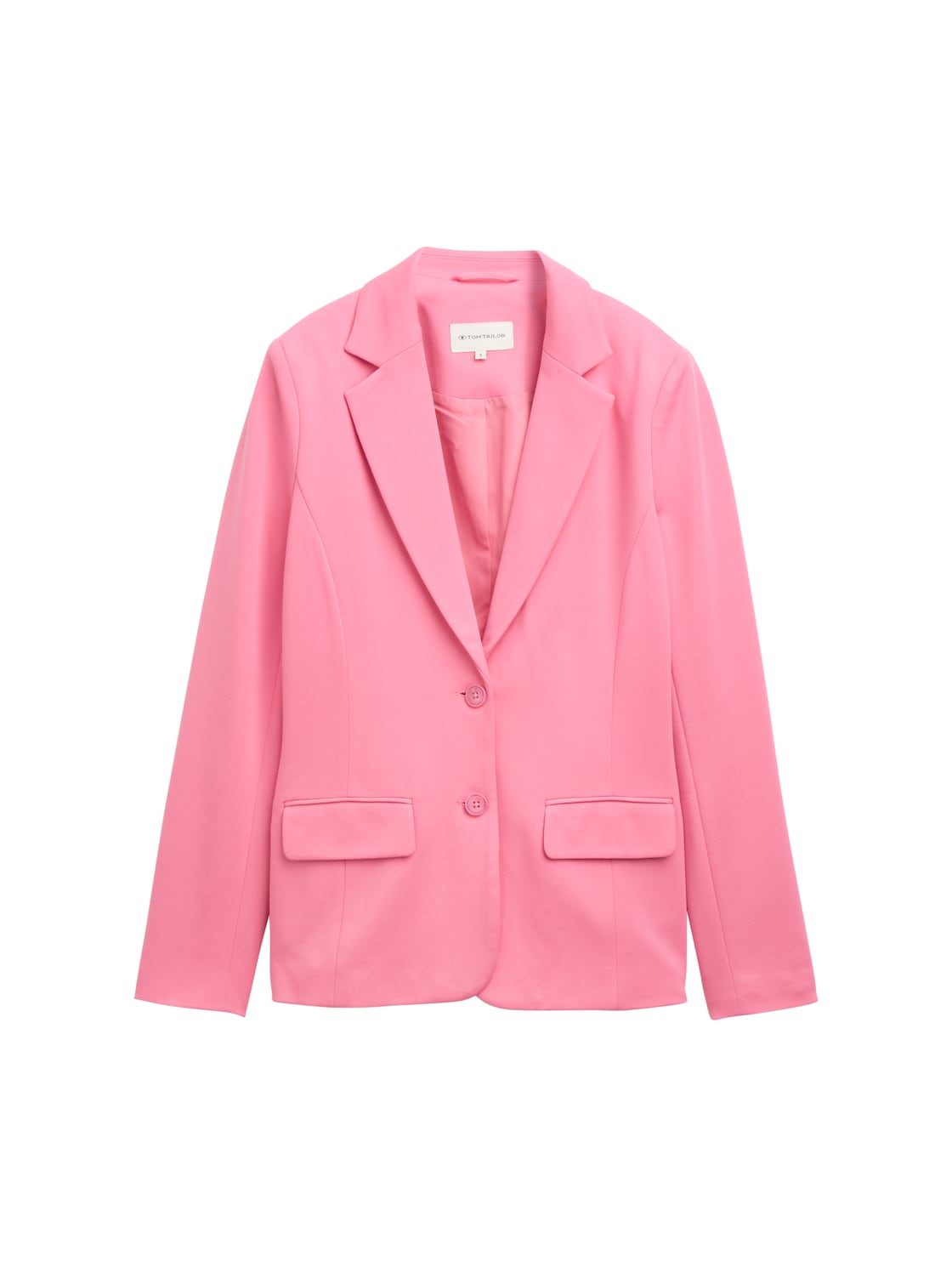 TOM TAILOR Damen Slim Fit Jersey Blazer, rosa, Uni, Gr. S von Tom Tailor