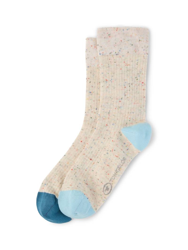 TOM TAILOR Damen Socken im 2er-Pack, blau, Meliert, Gr. 35-38 von Tom Tailor