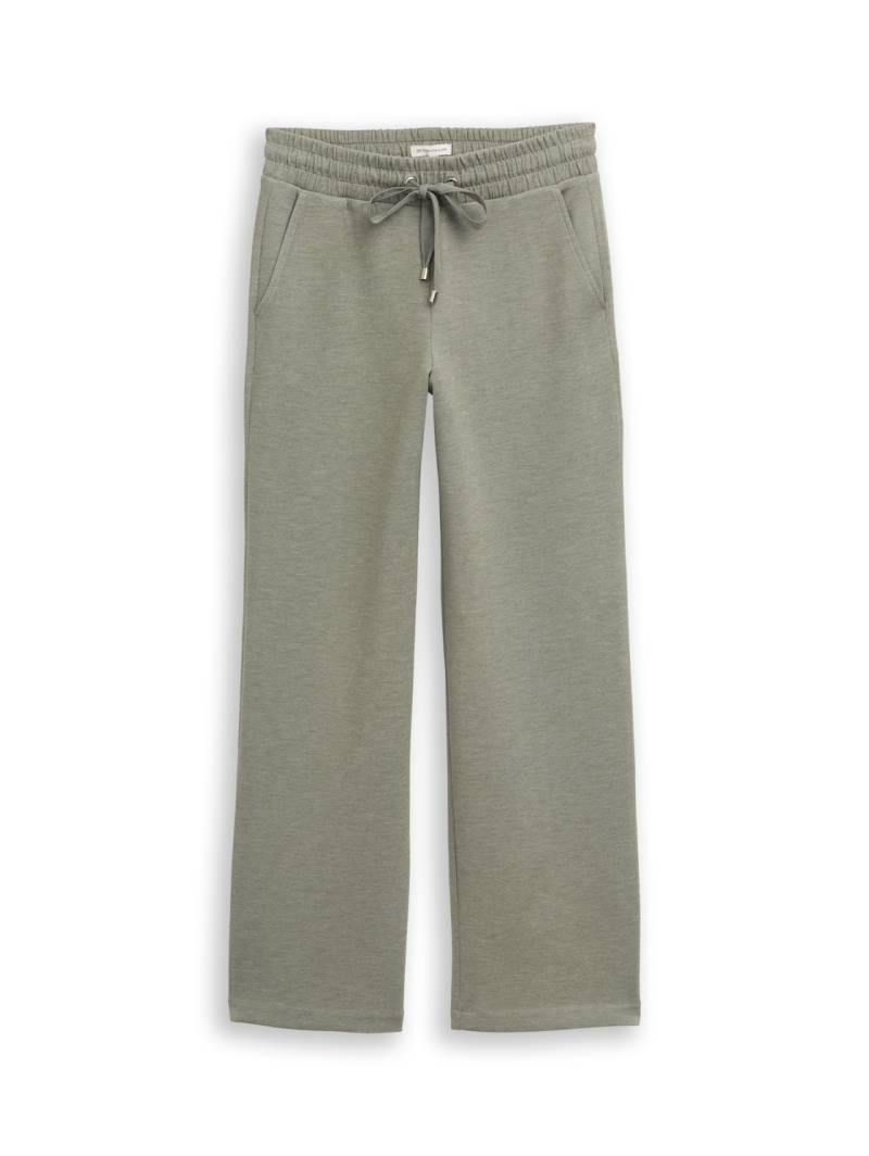 TOM TAILOR Damen Straight Scuba Hose, grün, Meliert, Gr. 44/32 von Tom Tailor