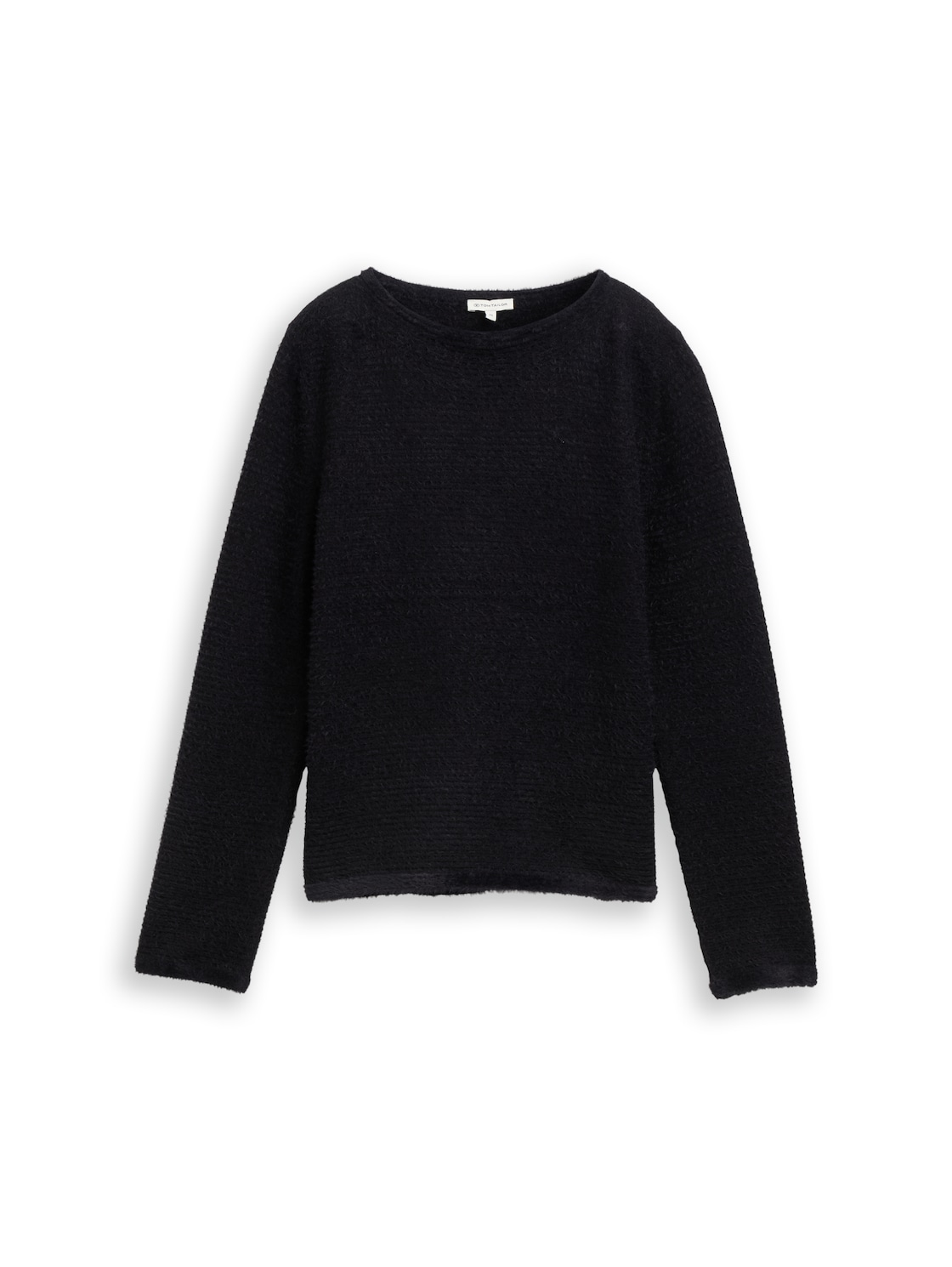 TOM TAILOR Damen Strickpullover aus Federgarn, schwarz, Uni, Gr. XS TOM TAILOR Damen Strickpullover aus Federgarn, schwarz, Uni, Gr. XS von Tom Tailor
