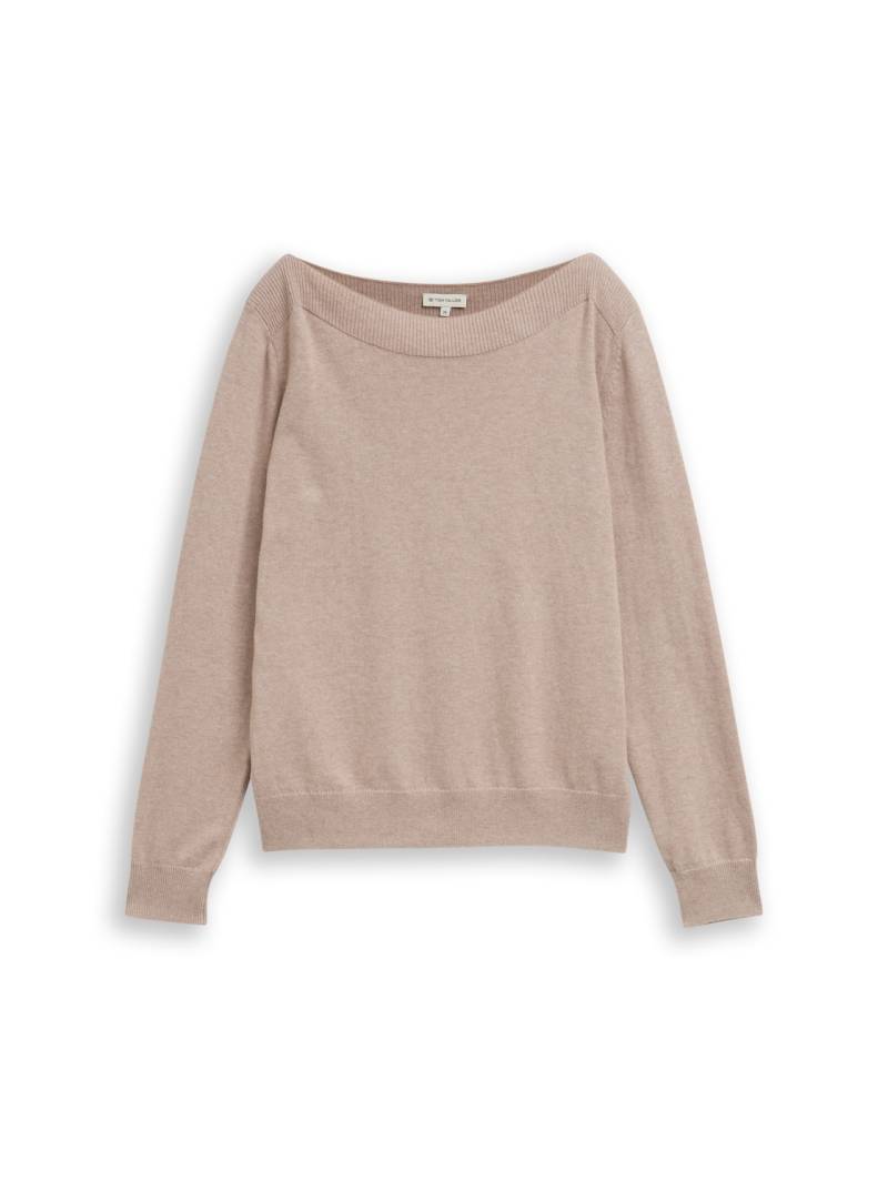 TOM TAILOR Damen Strickpullover mit Kaschmir-Anteil, braun, Meliert, Gr. XS TOM TAILOR Damen Strickpullover mit Kaschmir-Anteil, braun, Meliert, Gr. XS von Tom Tailor