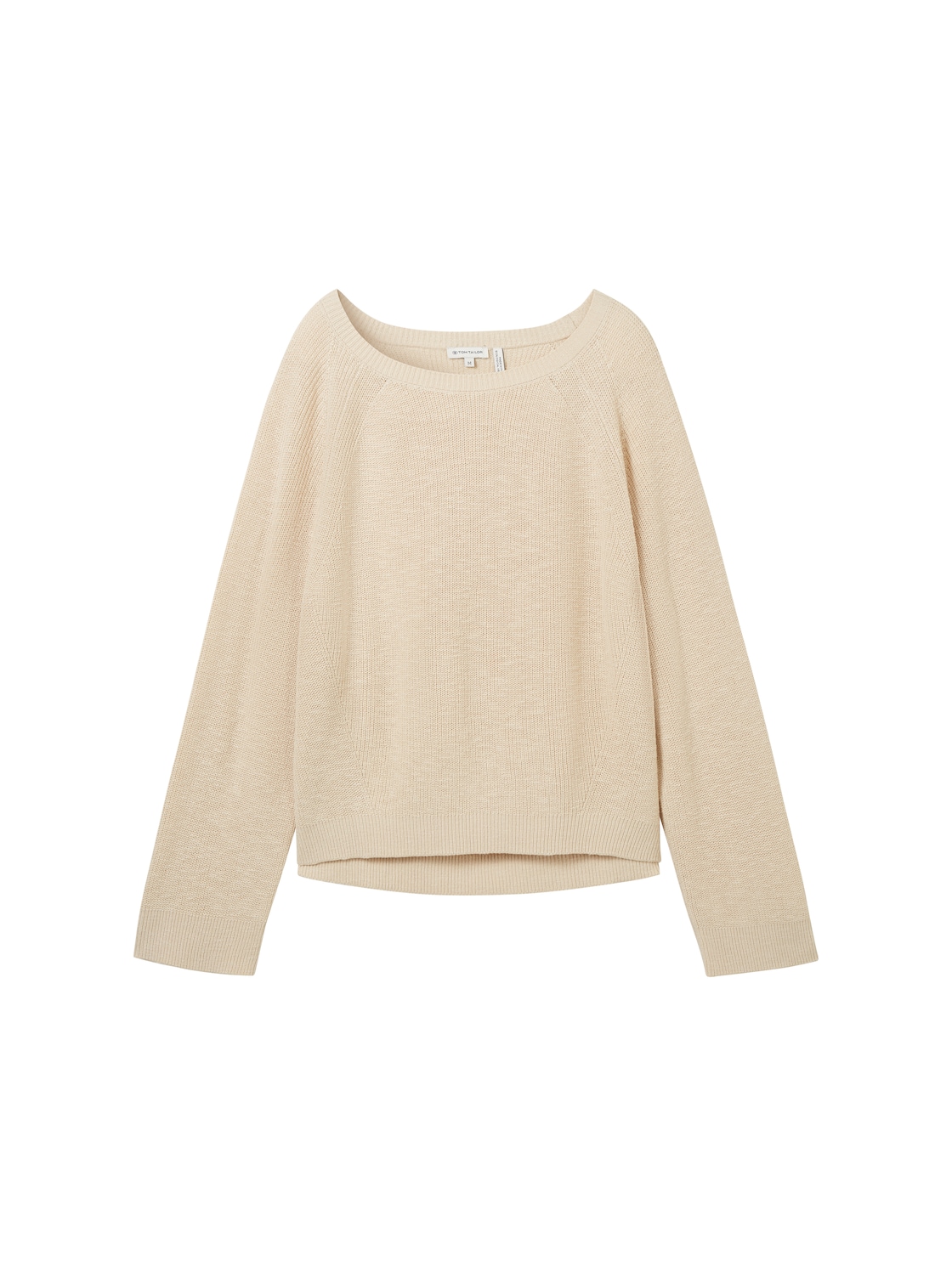 TOM TAILOR Damen Strickpullover mit LENZING™ ECOVERO™, braun, Uni, Gr. L von Tom Tailor