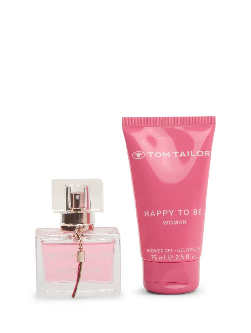 TOM TAILOR Damen TT HAPPY TO BE Geschenkset EdP 30ml | Shower Gel 75 ml, rosa, Uni, Gr. 30ml von Tom Tailor