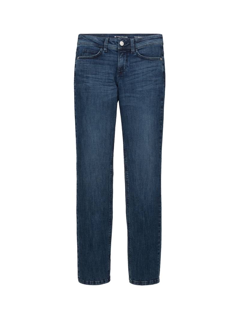 TOM TAILOR Damen TTALEXA STRAIGHT Jeans, blau, Uni, Gr. 29/30 von Tom Tailor