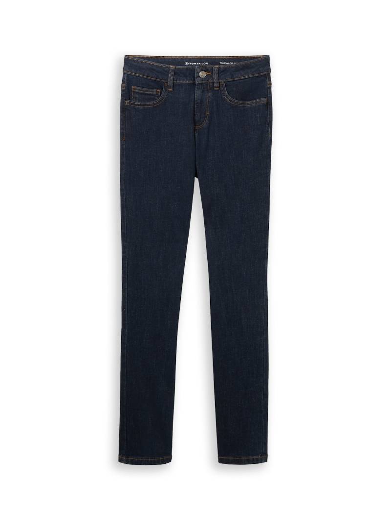 TOM TAILOR Damen TTALEXA STRAIGHT Jeans, blau, Uni, Gr. 34/32 von Tom Tailor
