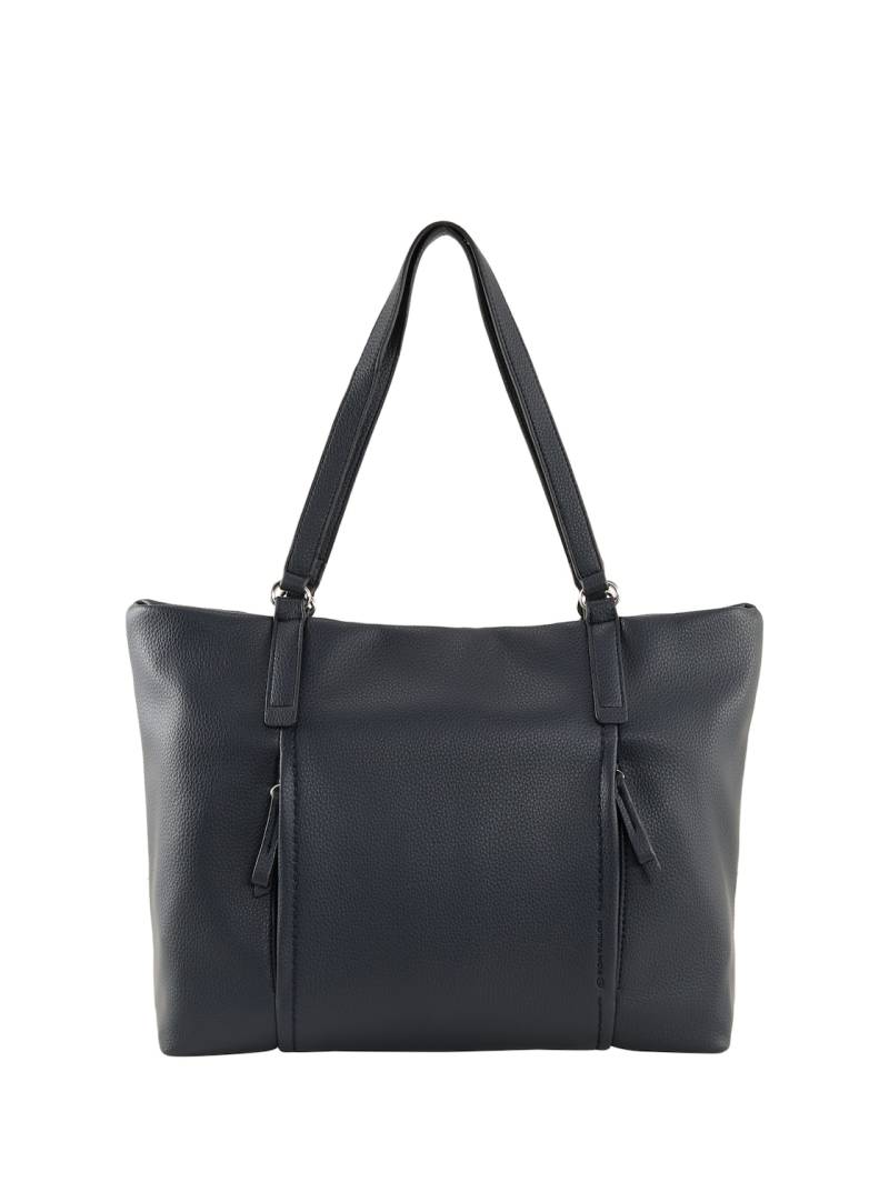 TOM TAILOR Damen TTBECA L Shopper mit Reißverschluss-Details, blau, Uni, Gr. ONESIZE TOM TAILOR Damen TTBECA L Shopper mit Reißverschluss-Details, blau, Uni, Gr. ONESIZE von Tom Tailor