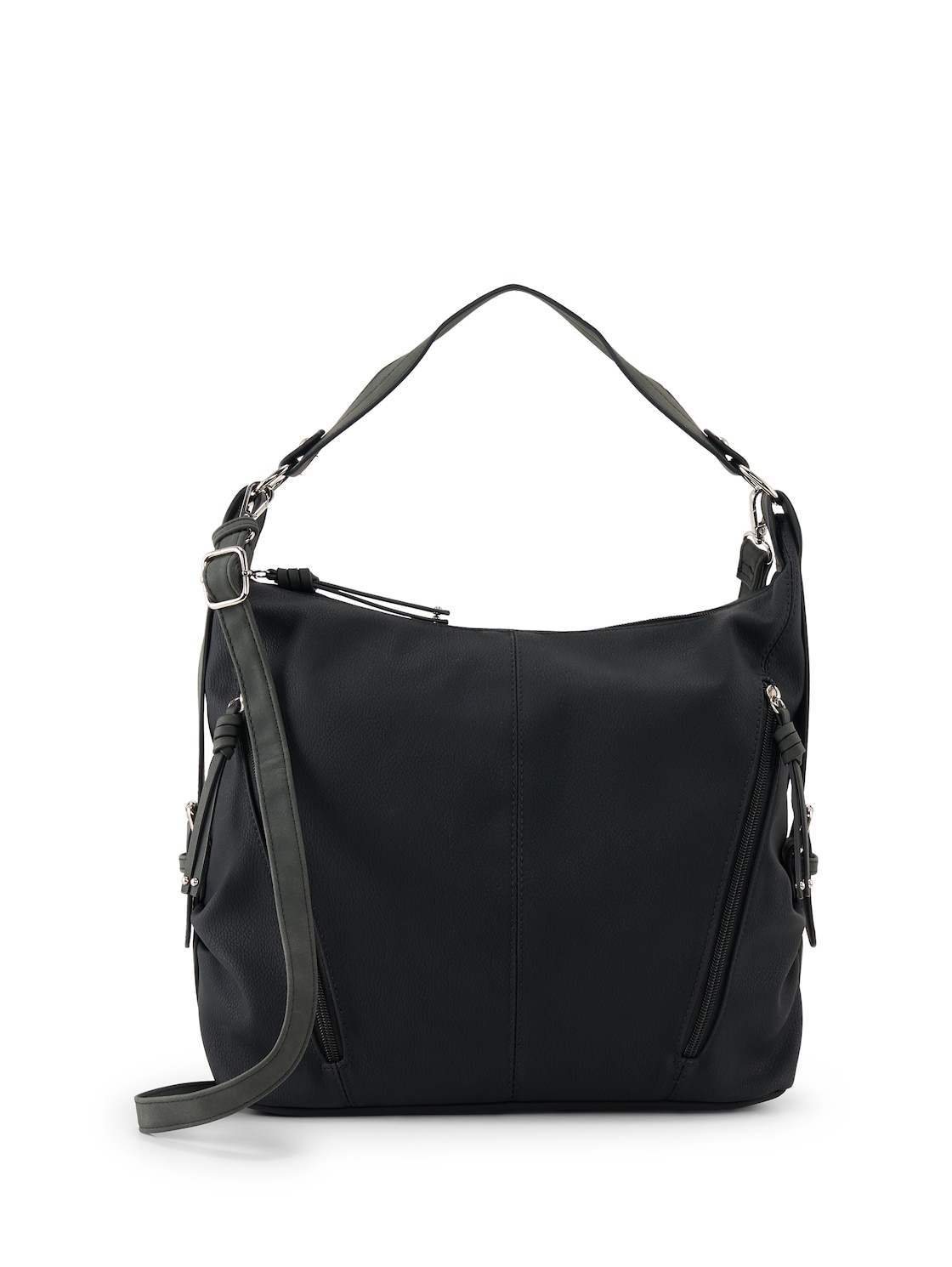 TOM TAILOR Damen TTCAIA Beuteltasche aus Lederimitat, schwarz, Uni, Gr. ONESIZE TOM TAILOR Damen TTCAIA Beuteltasche aus Lederimitat, schwarz, Uni, Gr. ONESIZE von Tom Tailor
